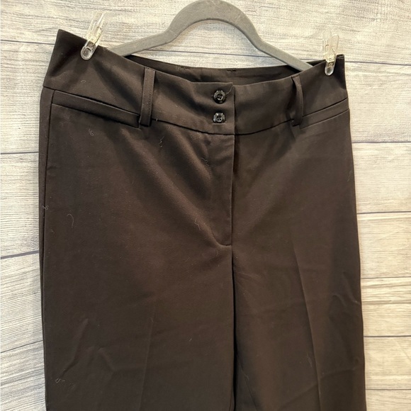 DRESS BARN Black Dress Pants with Flat-Front Design and Straight Leg/size 10 - Picture 2 of 8